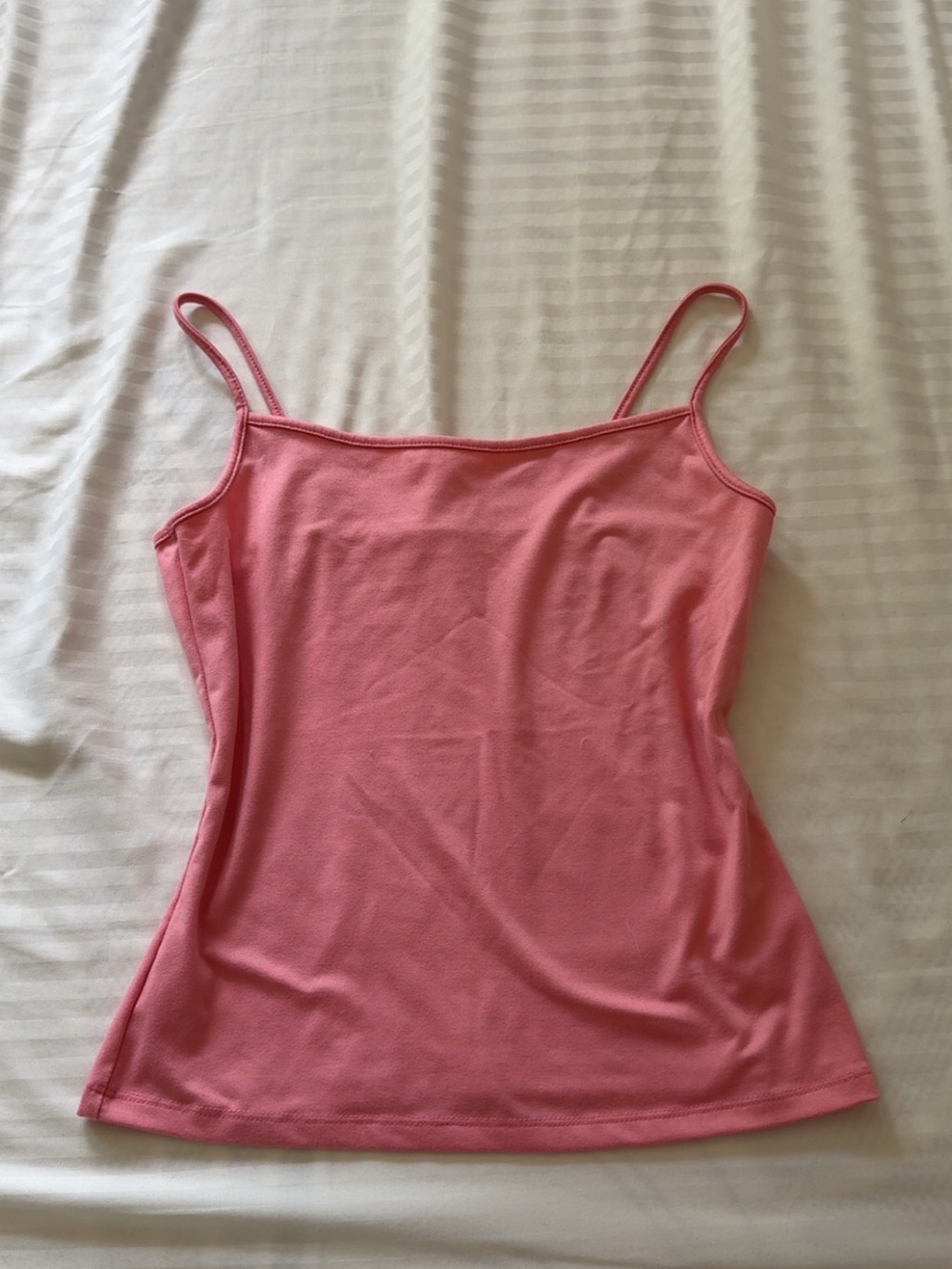 Aeropostale Pink Ribbed Spaghetti Strap Cami